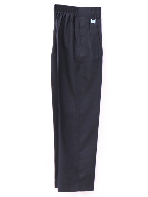 Full Pant (Std. VIth onwards) Navy Blue self lined pin striped with Modern School branding loopy